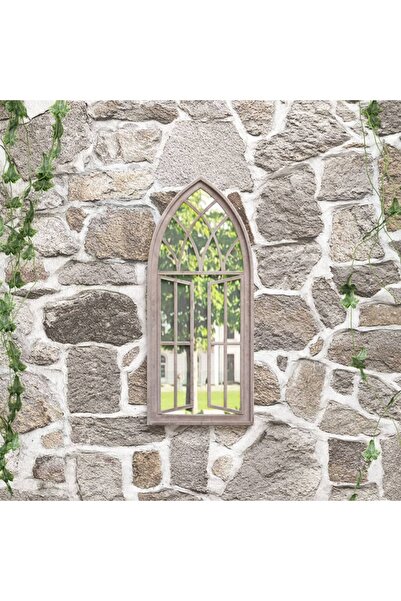 Concept Oglindă de grădină, nisipiu, 70x30 cm, fier, uz exterior