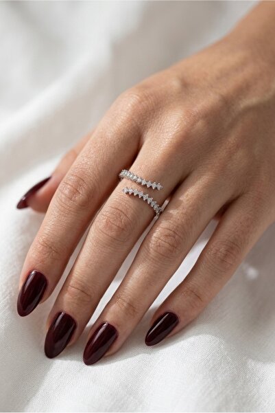 EKİDORA Waterway Model Steel Ring Women's Adjustable Gold Silver Color Stylis...