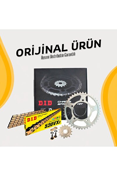 DID SET Dıd Bajaj Dominar 400 Zincir Dişli Seti (2013-2025) X-Ringli Zincir (...