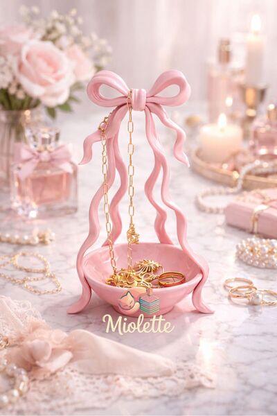 Miolette Fiyonk Tasarımlı Dekoratif Takı & Aksesuar Standı (Miolette Anahtart...