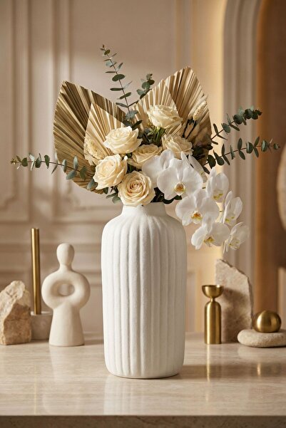 Decorative Vase Handmade White Color Model 22