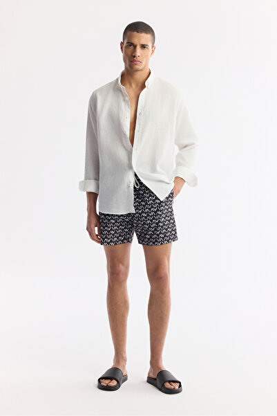 Avva Muške crne Brzo se suši opuštene kupaće šortseve A51Y3828