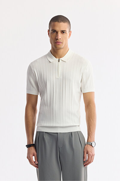 Avva Ανδρικό μπλουζάκι με λαιμόκοψη πόλο από ραγιόν, κανονική εφαρμογή A51Y5046