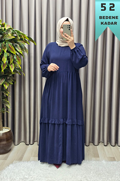 Elmas Tesettür Women's Hijab Clothing Indonesia Krebi Ruffle Dress