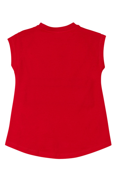 MSHB&G Red Meow Pow Prugasto Letnji set legginsa za devojčice T-shirt