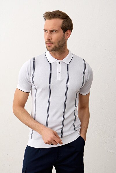 Danger Tricou din tricotaje subțire pentru bărbați, slim-fit Mold, cu gât pol...