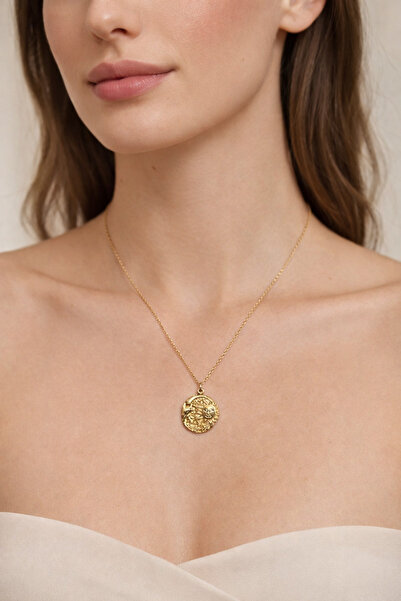 HOUSEKİ قلادة ميدالية شمسية من سولارا