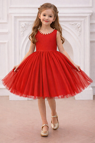 nsmkidslife Devojčica haljina sa perlicama, ljubičasti model, rođendan, diplo...