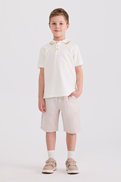Panço Erkek Çocuk Kısa Kollu Beyaz Tişört