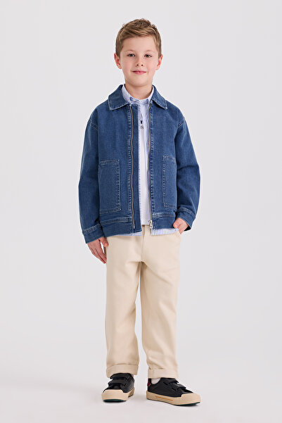 Panço Erkek Çocuk İndigo Ceket