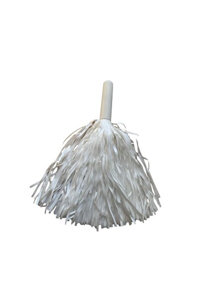 Yogi parti Ponpon 2 Li Beyaz Renk Metalize Parlak Ponpon 23 Nisan Gösteri