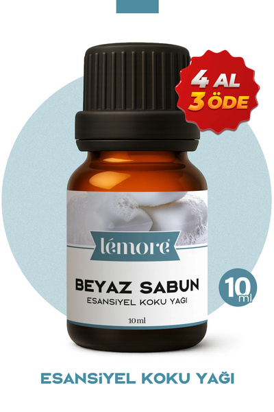 Lemore Beyaz Sabun Esansiyel Uçucu Koku Yağı Buhurdanlık Yağı Difüzör Esansı ...