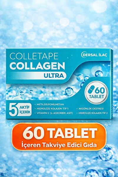 Colletape Collagen Ultra 60 Tablet 4 Aylık Tedavi 2 Kutu