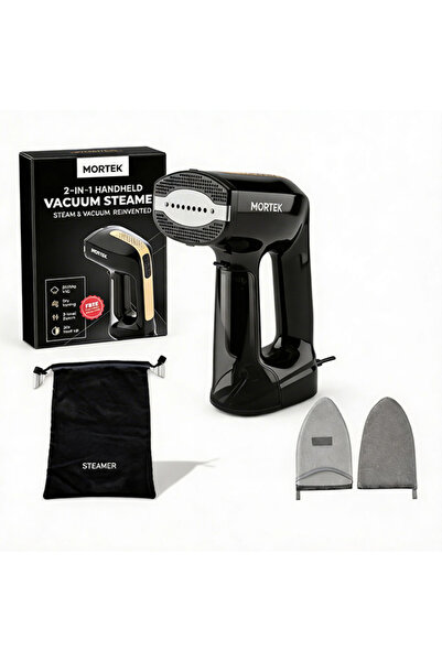 MORTEK مورتيك SteamVACمكواة بخار 2ب1– بخار قوي + شفط 2500Pa – تقنية SteamVAC™...