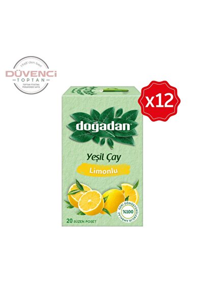Doğadan Yeşil Çay Limonlu 20'li x 12 Adet