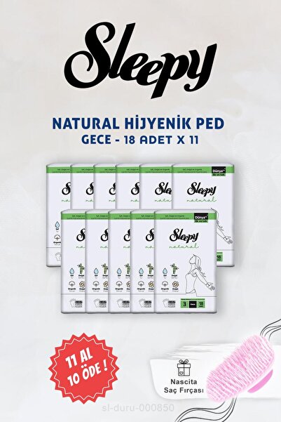 Sleepy اشتري 11 واحصل على 10 فوط صحية ليلية سليبي ناتشورال فائقة الحساسية 18 ...