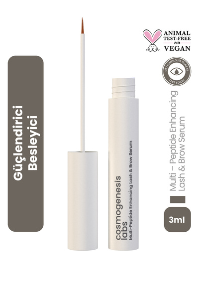 Cosmogenesis Labs Kaş Kirpik Güçlendirici Serum 3ml – Su Bazlı Besleyici Dolg...