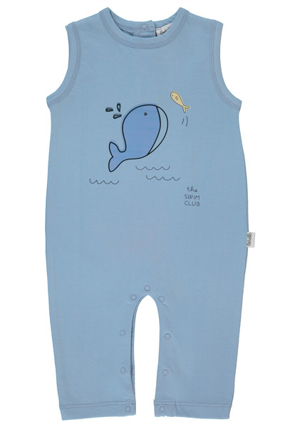 Bebetto Süprem Jumpsuit Without Booties (Happy Fish) Blue