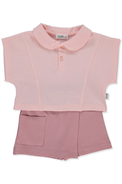 Bebetto PİKE ŞORT ETEK 2Lİ TAKIM (COLORFUL MOMENT) PEMBE