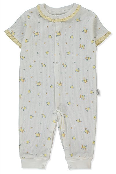 Bebetto Openworked Mini Jumpsuit Without Booties (Bloom) Yellow