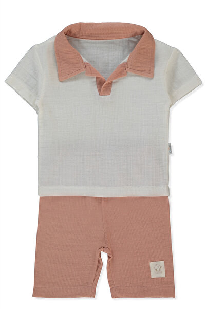 Bebetto Muslin Shorts 2-Piece Set (Pillowy) Tile