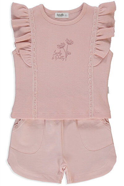 Bebetto İKİ İP ŞORT 2Lİ TAKIM (LACY GIRL) PEMBE