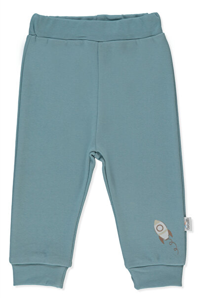 Bebetto بنطلون إنترلوك بدون جيوب (تو سبيس) أخضر بترولي