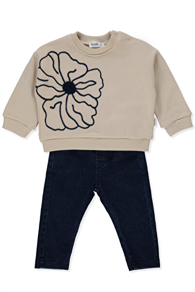 Bebetto Two-Piece Sweat Set (Festive) Beige