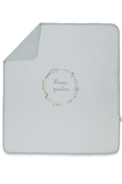 Bebetto بطانية إنترلوك (حديقة الزهور) بالنعناع