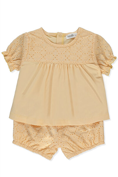 Bebetto Woven Shorts 2-Piece Set (Lovely Flowers) Yellow