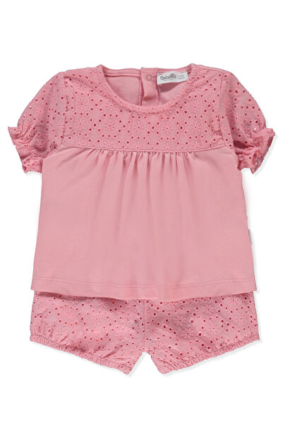 Bebetto Woven Shorts 2-Piece Set (Lovely Flowers) Pink