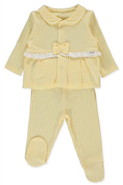 Bebetto Jakarli Süprem Pajama Set with Booties 2 Pieces (Sweet Princess) Yellow