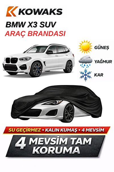 KOWAKS BMW X3 SUV Oto Branda, Araba Brandası, Siyah