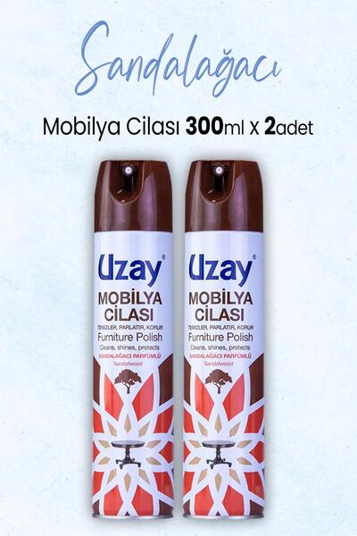 Uzay Mobilya Cilası Sandalağacı 300 ml x 2 Adet
