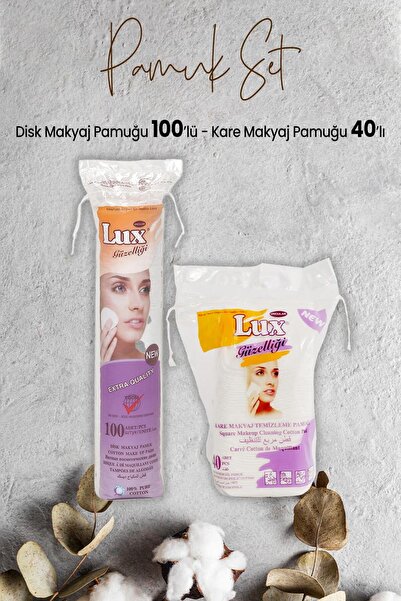 Disk Makyaj Pamuğu 100'lü ve Disk Kare Makyaj Pamuğu 40' lı