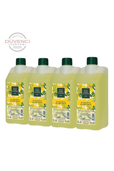 Eyüp Sabri Tuncer Klasik Limon Kolonyası Yedek Şişe 1 Lt x 4 Adet