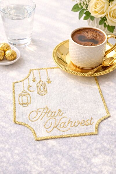 Mora Tekstil Σετ 6 τεμαχίων χαρτοπετσέτες με θέμα το Ραμαζάνι, κεντημένες με ...