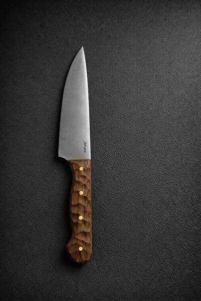 Fatih Güven Sazlı Teras Koleksiyon El Yapımı Abanoz Saplı Şef Bıçağı