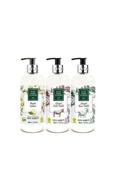 Eyüp Sabri Tuncer صابون سائل دوفينسي بالجملة 500 مل عبوة من 3 قطع موديل 16 (ح...