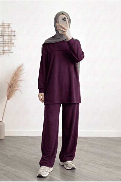 BENAHOLL Σετ Πικέ Arden με Ρόμπα και Παντελόνι - AS492 Βουργουνδίας