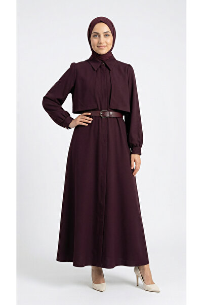 MİHRA STORE Φόρεμα Aylan με χρυσά κουμπιά, μπολερό και κρυφή ζώνη - MF1800.1 ...