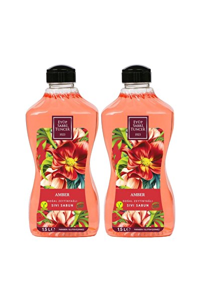 Eyüp Sabri Tuncer صابون سائل بزيت الزيتون الطبيعي بلون العنبر 1.5 لتر زجاجة ب...