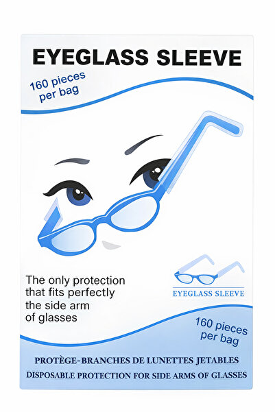 GROVİNG HAİR Gözlük Sapları Için Tek Kullanımlık Hijyen Kılıfı| Kuaför, Makya...