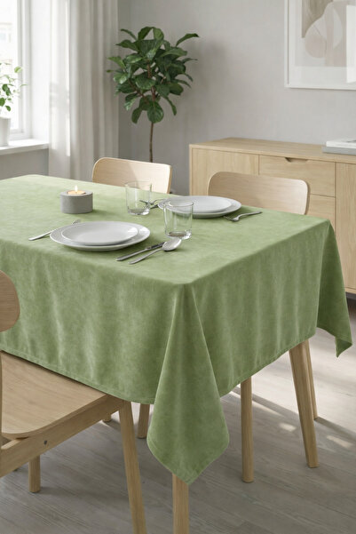 Cortibo Çağla Barcelona Velvet Textured Tablecloth