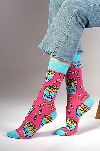 Ozzy Socks Fries Desenli Çorap