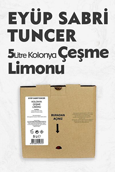 Eyüp Sabri Tuncer Çeşme Limonu Kolonyası 5 lt