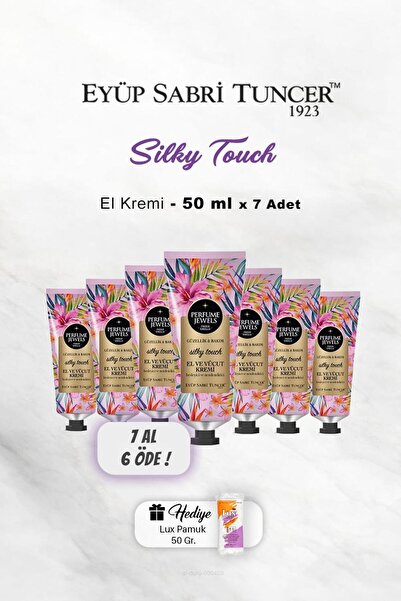 Eyüp Sabri Tuncer 7 AL 6 ÖDE El Ve Vücut Kremi Silky Touch 50 Ml, Pamuk Hediyeli