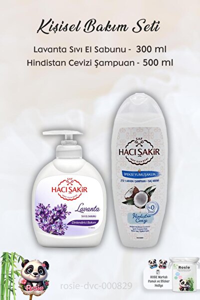 Hacı Şakir Lavanta Dinlendirici Sıvı Sabun 300 ml, Hindistan Cevizli Şampuan ...