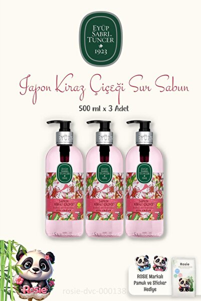Eyüp Sabri Tuncer أيوب صبري تونجر 3 عبوات صابون سائل بزهرة الكرز اليابانية - ...