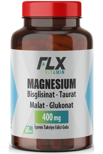 FLX Magnezyum Bisglisinat Malat Taurat Glukonat 60 Tablet 09/2027